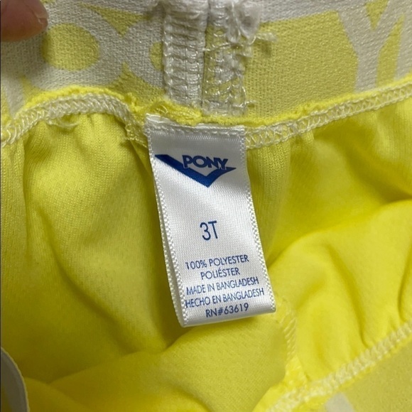 NEW Pony Yellow Gray Active Shirt and Short Set US 3T - Picture 5 of 8
